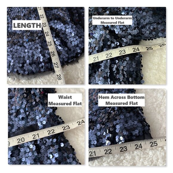 Joan Rivers Touch of Sparkle Sequin Blazer Midnight Blue Sz 1X - Picture 14 of 14